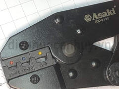 Kìm bấm cos Asaki AK-9120 cho dây 0.5 đến 6 mm đầu cốt bọc nhựa tròn
