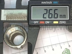 Lơ inox đều ống DN15 ren 20-20mm (1/2-1/2inch) đúc Tròn