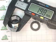 Lơ thu inox 27 về 21 ren thưa nối vòi rửa bát