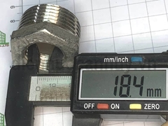 Lơ thu inox đúc ống DN25-15 ren 33-20mm (1-1/2inch)