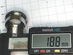 Lơ thu ngắn đồng mạ crome DN20-DN15 ren 34-12inch (25-20mm)