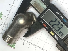 Lơ cút góc inox ren trong ren ngoài đều ống DN15 ren 20-20mm (1/2-1/2inch)