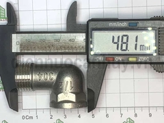 Lơ cút góc inox ren trong ren ngoài đều ống DN15 ren 20-20mm (1/2-1/2inch)