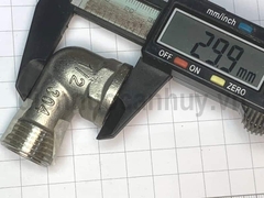 Lơ cút góc inox ren trong ren ngoài đều ống DN15 ren 20-20mm (1/2-1/2inch)