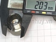 Lơ inox 304 DN15 xịn đúc tròn ngắn