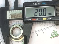 Lơ inox đều ống DN15 ren 20-20mm (1/2-1/2inch) Tròn ngắn rẻ