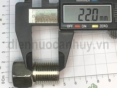 Lơ inox đều ống DN15 ren 20-20mm (1/2-1/2inch) dài rẻ