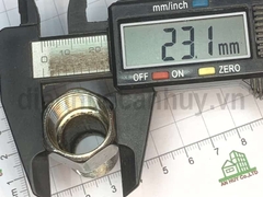 Lơ inox đều ống DN15 ren 20-20mm (1/2-1/2inch) dài rẻ