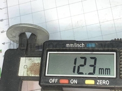 Long đen M12 phẳng dầy sắt mạ