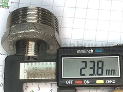 Lơ thu inox đúc ống DN32-20 ren 41-25mm (11/4-3/4inch)