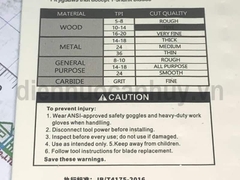 Lưỡi cưa lọng cắt gỗ, composite T244D Berrylion