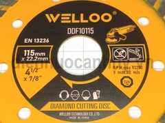 Lưỡi cắt gạch Welloo đa năng 115x22.2mm