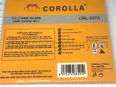 Lưỡi cắt gỗ CRL-2374 Corolla 110x40Tx20mm