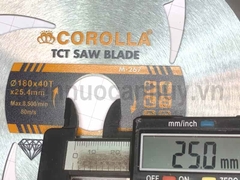 Lưỡi cắt gỗ M-267 Corolla 180x40Tx25.4mm