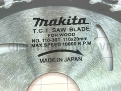 Lưỡi cắt gỗ máy cầm tay Makita rẻ 110x20mm 30 răng