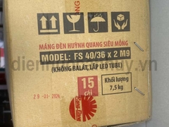 Máng đèn led Rạng Đông - 1.2m Đôi nắp trắng