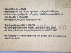 Máng đèn led Rạng Đông dài 1.2m - Đơn nắp xanh