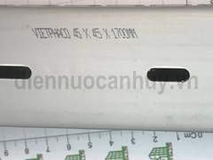 Máng nhựa đi dây tủ điện văn phòng dập lỗ xương cá 45x45x1700mm