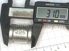 Măng sông đúc inox 304 DN15 ren trong 20mm (1/2inch)