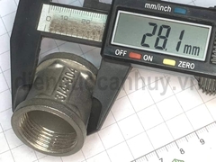 Măng sông đúc inox 304 DN20 ren trong 25mm (3/4inch)