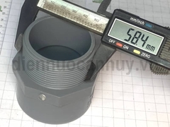 Măng sông ren ngoài (MSRN) PVC Tiền Phong Ren đều 60 (60-60)