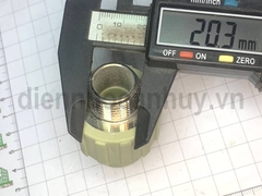 Măng sông ren ngoài ppr nối thẳng ren nhựa Tiền Phong ppr 20-1/2 inch