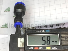 Măng sông thu nhựa xanh nối nhanh khí nén 10 về 6mm