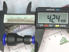 Măng sông thu nhựa xanh nối nhanh khí nén 10 về 6mm
