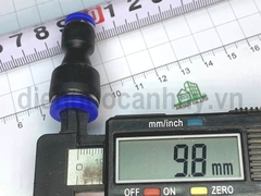 Măng sông thu nhựa xanh nối nhanh khí nén 10 về 6mm