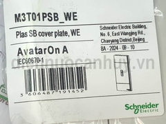 Mặt át cóc (át đen) AvatarOn A M3T01PSB_WE Schneider