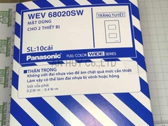Mặt dùng cho 2 thiết bị Panasonic WEV 68020SW (hộp 10 cái)
