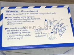 Mặt vuông cho 1 thiết bị Panasonic WEB 7811SW (hộp 10 cái)