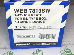 Mặt vuông cho 3 thiết bị Panasonic WEB 7813SW (hộp 10 cái)