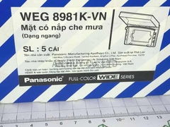 Mặt nắp che mưa công tắc ngang Panasonic WEG 8981K VN (hộp 5 cái)