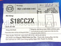 Mặt hạt công tắc vuông Sino S18CC2X 2 thiết bị