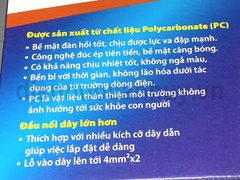 Mặt hạt công tắc vuông Sino S18CC3X 3 thiết bị