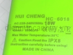Máy bơm bể cá 18W AQUA PUMP HC-6018 xanh lá