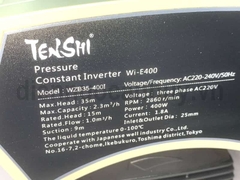 Máy bơm tăng áp biến tần Tenshi WZB35-400i chạy êm ít tiếng ồn nhật xịn