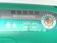 Máy khò nhiệt Berrylion RFQ502 2000W. Súng thổi hơi nóng điều chỉnh nhiệt độ chuyên dán decal, co màng nhựa, ống cách điện