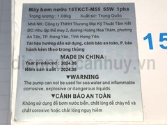 Máy bơm tăng áp mini không ồn 55W-24V 15TKCT-M55 Chiti