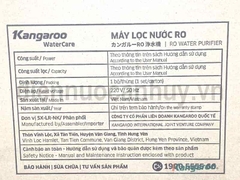 MLN máy lọc nước kanggaroo 9 lõi không vỏ KG100ESGUS9