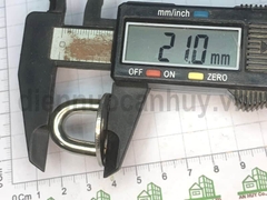 Móc treo trần nhà inox 201 nhỏ phi 6 đế bầu dục 25x40