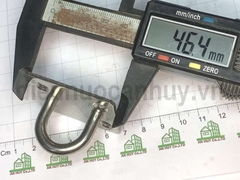 Móc treo trần nhà inox 201 phi 6 đế dầy 45x37 mm