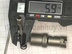 Mũi khoét lỗ hợp kim Berrylion phi 18 (18mm) - Chuyên khoan Inox, sắt thép (Chuẩn công nghiệp)