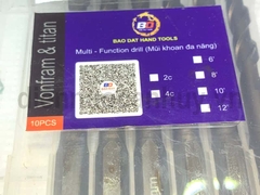 Mũi khoan đa năng chuôi gài cài 4 cạnh đen 8mm