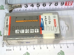 Mũi khoan inox Bosch vàng HSS - Co 4.2mm