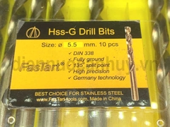 Mũi khoan inox 5.5mm FasTart