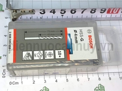 Mũi khoan sắt Bosch HSS trắng 4mm