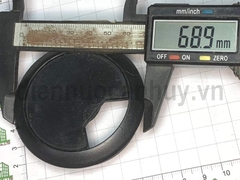 Nắp luồn dây điện nắp lò xo nhựa đen - D60