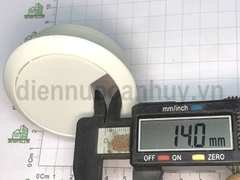 Nắp luồn dây điện nắp lò xo nhựa trắng - D60